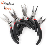 5 Pcs Stainless Steel Needle Nose Pliers Jewelry Hand Tool 12.5cm