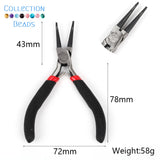 5 Pcs Needle Nose Pliers Jewelry Tool 12.5cm