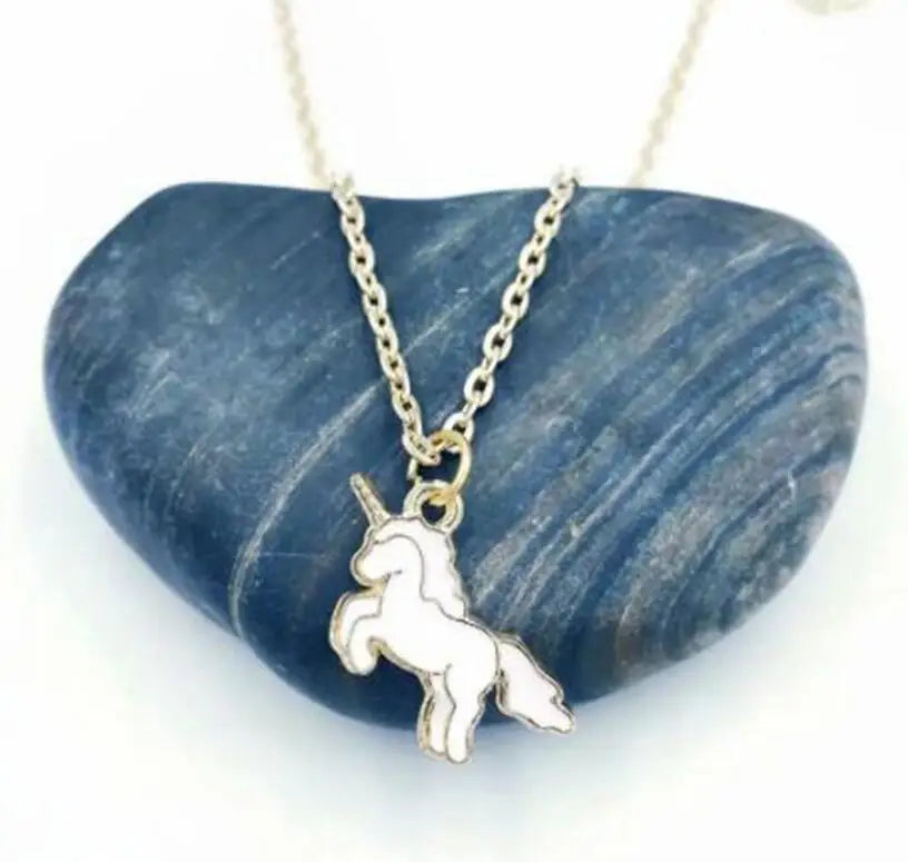 5 Pcs Unicorn Choker Charm Chain Necklace Pendant