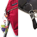 5 Pcs Stainless Steel Key Chain Ring for Outdoor Hiking Luggage