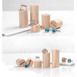 5 Pcs Wooden Ring Jewelry Display Rack Holder