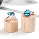 5 Pcs Wooden Ring Jewelry Holder Display Rack