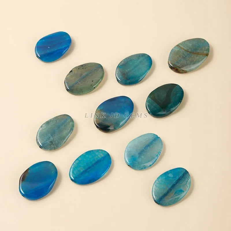 5 Pcs Dyed Lake Chalcedony Irregular Beads for Jewelry Making