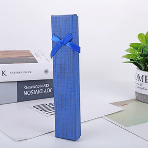 5 Pcs/lot Jewelry Display Long Gift Boxes with Bow Necklace/Bracelet/Watch