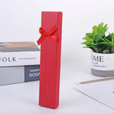 5 Pcs/lot Jewelry Display Long Gift Boxes with Bow Necklace/Bracelet/Watch
