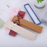 5 Pcs/lot Jewelry Display Long Gift Boxes with Bow Necklace/Bracelet/Watch
