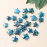 5 Pcs Natural Apatite Star Shape Loose Ornaments Beads