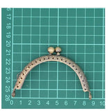 Metal Wallet Frame Kiss Clasp Lock 5-Piece Set DIY Coin Bag Craft, 3.3"