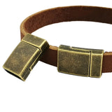 5 Bronze Magnetic Clasps 10mm for Bracelet Making Leather Strip Glue Watchband