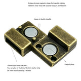 5 Bronze Magnetic Clasps 10mm for Bracelet Making Leather Strip Glue Watchband