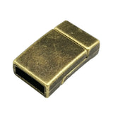 5 Bronze Magnetic Clasps 10mm for Bracelet Making Leather Strip Glue Watchband