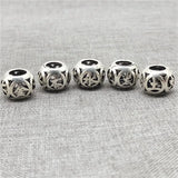925 Silver Chinese 5 Elements Beads for Necklace Bracelet Spacer