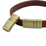 5 Pcs Magnetic Clasps Closure 10x2mm for Bracelet Making Leather Strips