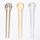 5pcs Bronze Chinese Women Hair Chopsticks Vintage Hair Sticks DIY Access