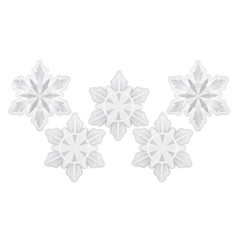 5pcs Christmas Silicone Resin Molds for DIY Ornament