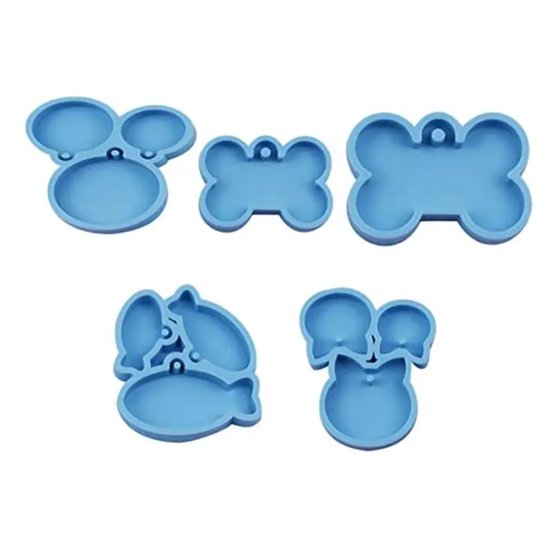 Dog Tag Epoxy Resin Mold Keychain Pendant DIY Crafts
