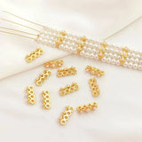 5x Dummy Four Hole Buckle Bead for DIY Jewelry Making