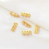 5x Dummy Four Hole Buckle Bead for DIY Jewelry Making