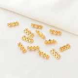 5x Dummy Four Hole Buckle Bead for DIY Jewelry Making