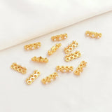 5x Dummy Four Hole Buckle Bead for DIY Jewelry Making