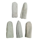 5 Leather Finger Sleeves Anti-scald Anti-prick Finger Cots Cut Resistant