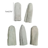 5 Leather Finger Sleeves Anti-scald Anti-prick Finger Cots Cut Resistant