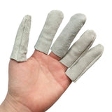 5 Leather Finger Sleeves Anti-scald Anti-prick Finger Cots Cut Resistant