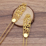 Metal Hair Forks Base Hair Sticks Vintage Chinese Tiara DIY Jewelry Hair Accesso