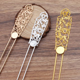 Metal Hair Forks Base Hair Sticks Vintage Chinese Tiara DIY Jewelry Hair Accesso