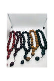 5pcs Elecampane Rosaries Muslim Islam Worship Prayer Beads