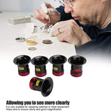 5-Piece Magnifying Glass Set 3X 5X 10X 15X 20X for Jewelry Watch Repair
