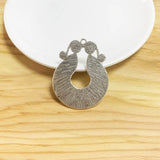 5 Tibetan Silver Round Charms Pendants for DIY Jewelry Making