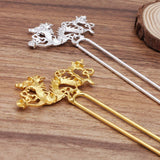 Vintage Chinese Dragon Hair Sticks Hair Forks Headwear DIY Hair Accessories