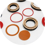 5PCs Wooden Die Cutting Leather Mold, Round Shape for DIY Leather Crafts