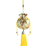 5 Pcs Ethnic Style Brocade Tassel Plum Flower Sachets