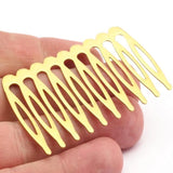 Raw Brass Hair Comb Hairpin Findings (59 x 36 mm)