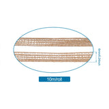 5 Roll Tan Burlap Fabric Ribbon 1/4 Inch(6mm) - DIY Jewelry Making Crafts