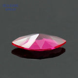 Rose Red Marquise Cut Synthetic Corundum Stone 1.5x3-10x20mm