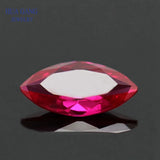 Rose Red Marquise Cut Synthetic Corundum Stone 1.5x3-10x20mm