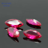 Rose Red Marquise Cut Synthetic Corundum Stone 1.5x3-10x20mm