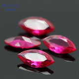 Rose Red Marquise Cut Synthetic Corundum Stone 1.5x3-10x20mm