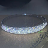 Sterling Silver Women Bracelet with Cubic Zircon Wedding Bangle