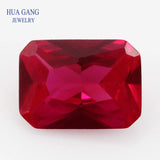 Ruby Corundum Octangle Princess Cut Gems 3x5~13x18mm