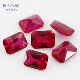 Ruby Corundum Octangle Princess Cut Gems 3x5~13x18mm