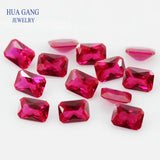 Ruby Corundum Octangle Princess Cut Gems 3x5~13x18mm