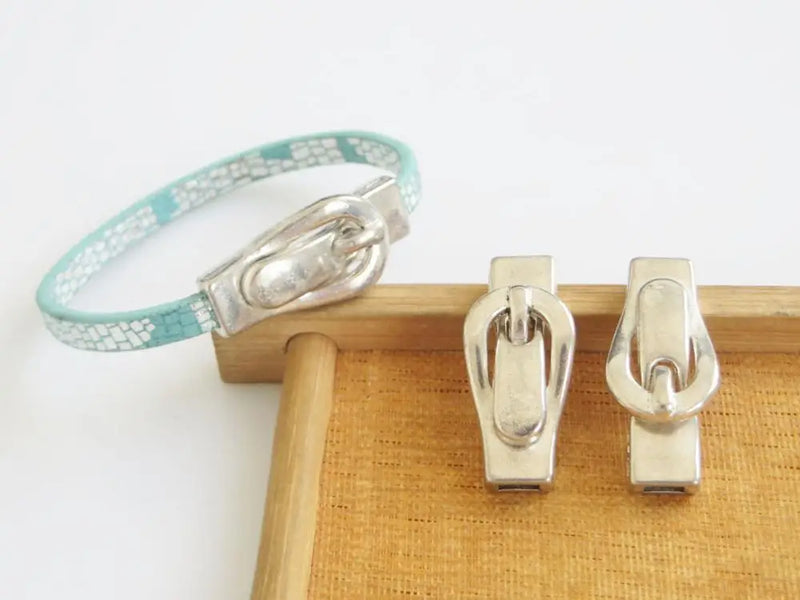 5 Sets 5x2mm Magnetic Clasp for 5mm Flat Leather Cord