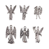 Alloy Pendant Dangle Charms Mixed Shapes Jewelry Making DIY Necklace 6pcs/set