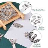 Alloy Pendant Dangle Charms Mixed Shapes Jewelry Making DIY Necklace 6pcs/set