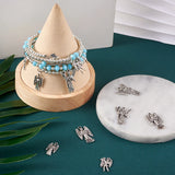Alloy Pendant Dangle Charms Mixed Shapes Jewelry Making DIY Necklace 6pcs/set