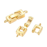 5 Sets Brass Fold Over Clasps Golden for DIY Jewelry Making